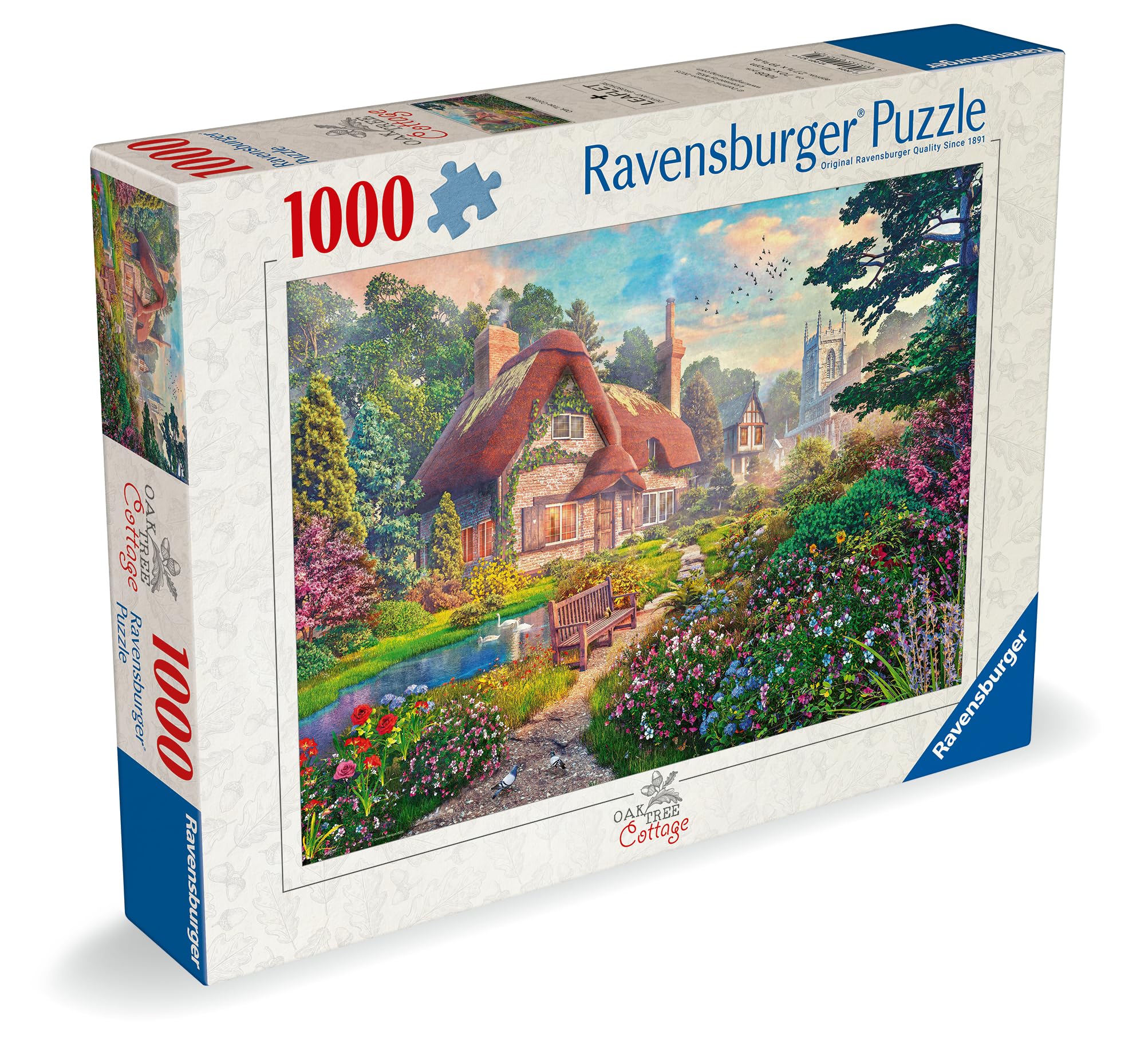 Ravensburger Oak Tree Cottage 1000 Piece Jigsaw Puzzle for Adults